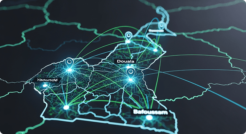 Réseau routier et interconnexion des agences Afola Travel au Cameroun